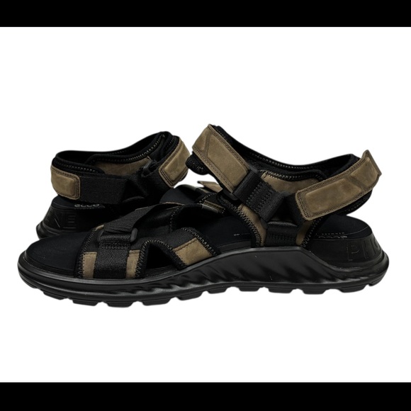 New Ecco Exowrap 3 Brown Hiking Strap Sandals Outdoor Breathable Men 12-12.5